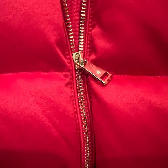RALPH LAUREN Womens Satin Down Filled Coat RED Puffer Size Medium M NWOT - Picture 6 of 8